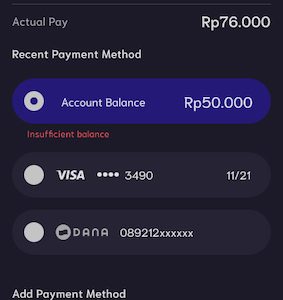 Payment Method (DarkMode)